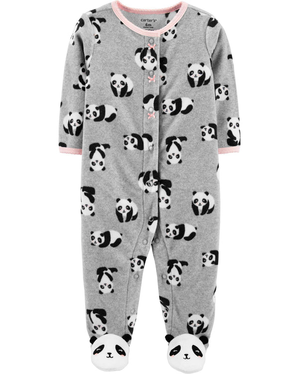 Enterito CARTERS Panda Fleece Snap-Up Sleep & Play - Micropolar