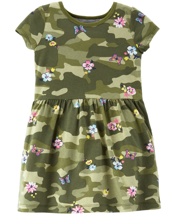 Vestido CARTERS Floral Camo Jersey Dress