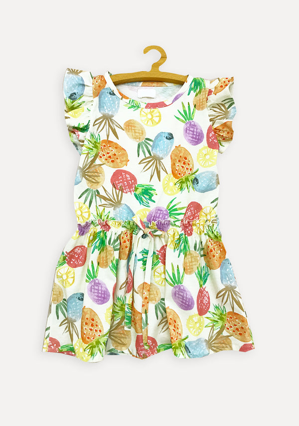 Vestido de algodón Fruit Crayon