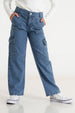 Pantalon Jeans Celeste  Cargo