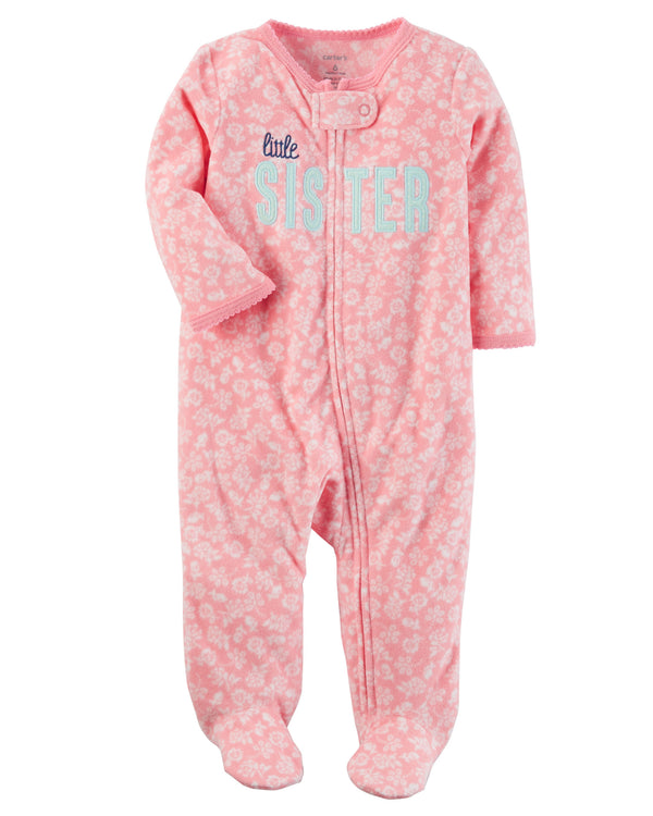 Enterito CARTERS Fleece Zip-Up Sleep & Play Micropolar