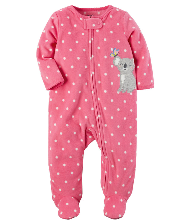 Enterito CARTERS Koala Zip-Up Fleece Sleep & Play Micropolar