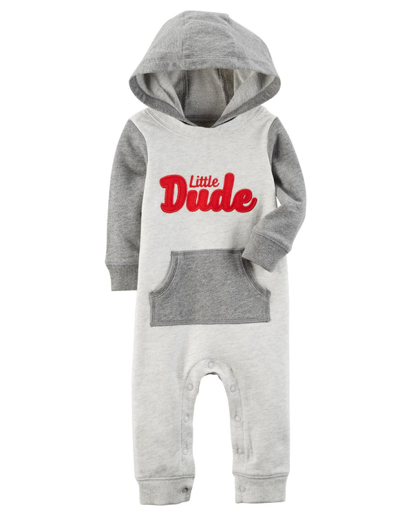 Enterito CARTERS Little Dude Hooded Jumpsuit