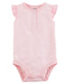 Body CARTERS Striped Flutter-Sleeve Collectible Bodysuit