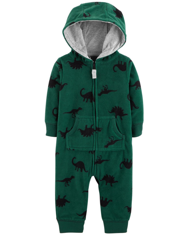 Enterito CARTERS Dinosaur Hooded Fleece Jumpsuit