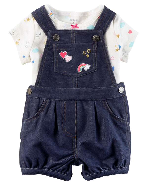 Jardinero CARTERS 2-Piece Tee & Shortalls Set