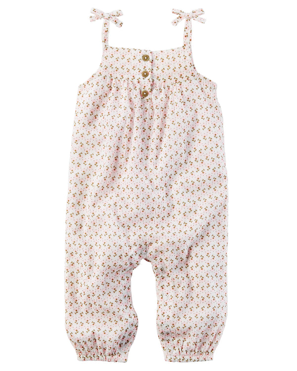 Enterito CARTERS Crinkle Gauze Jumpsuit