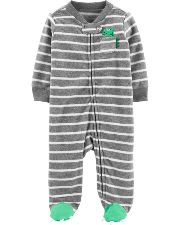 Enterito CARTERS Dinosaur Zip-Up Fleece Sleep & Play - Micropolar