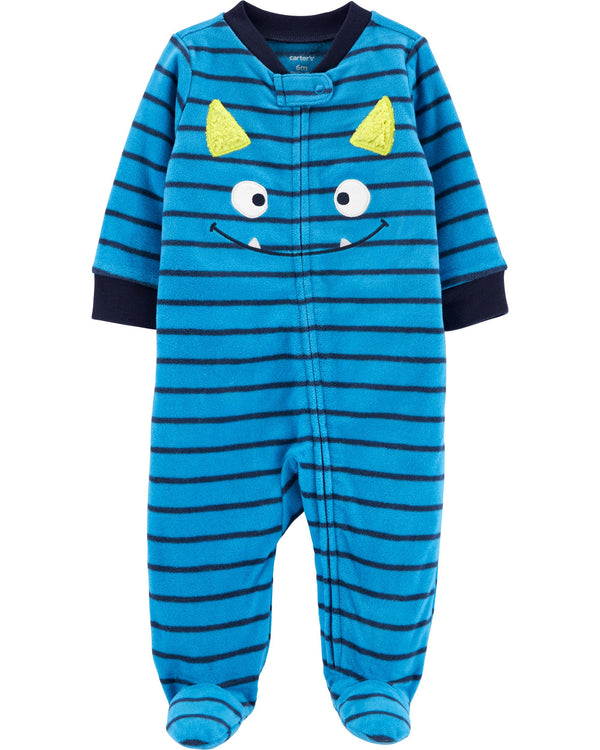 Enterito CARTERS Monster Zip-Up Fleece Sleep & Play - Micropolar