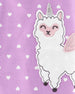 Pijama CARTERS 1-Piece Llama Unicorn Poly Footie PJs Micropolar