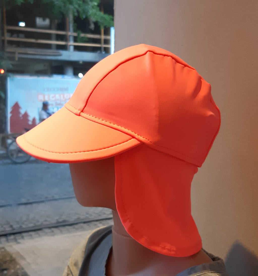 Gorro Legionario con Protección UV - Coral Fluo