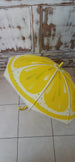 Paraguas Frutas limón con silbato - apertura automática