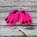 Pantuflas de Piel Garras Fuscia