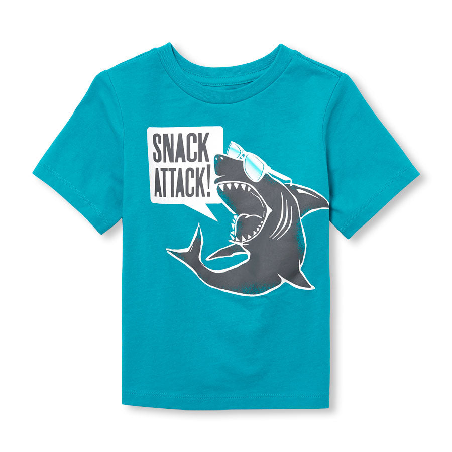 Remera THE CHILDRENS PLACE Snack Attack Shark Graphic Tee