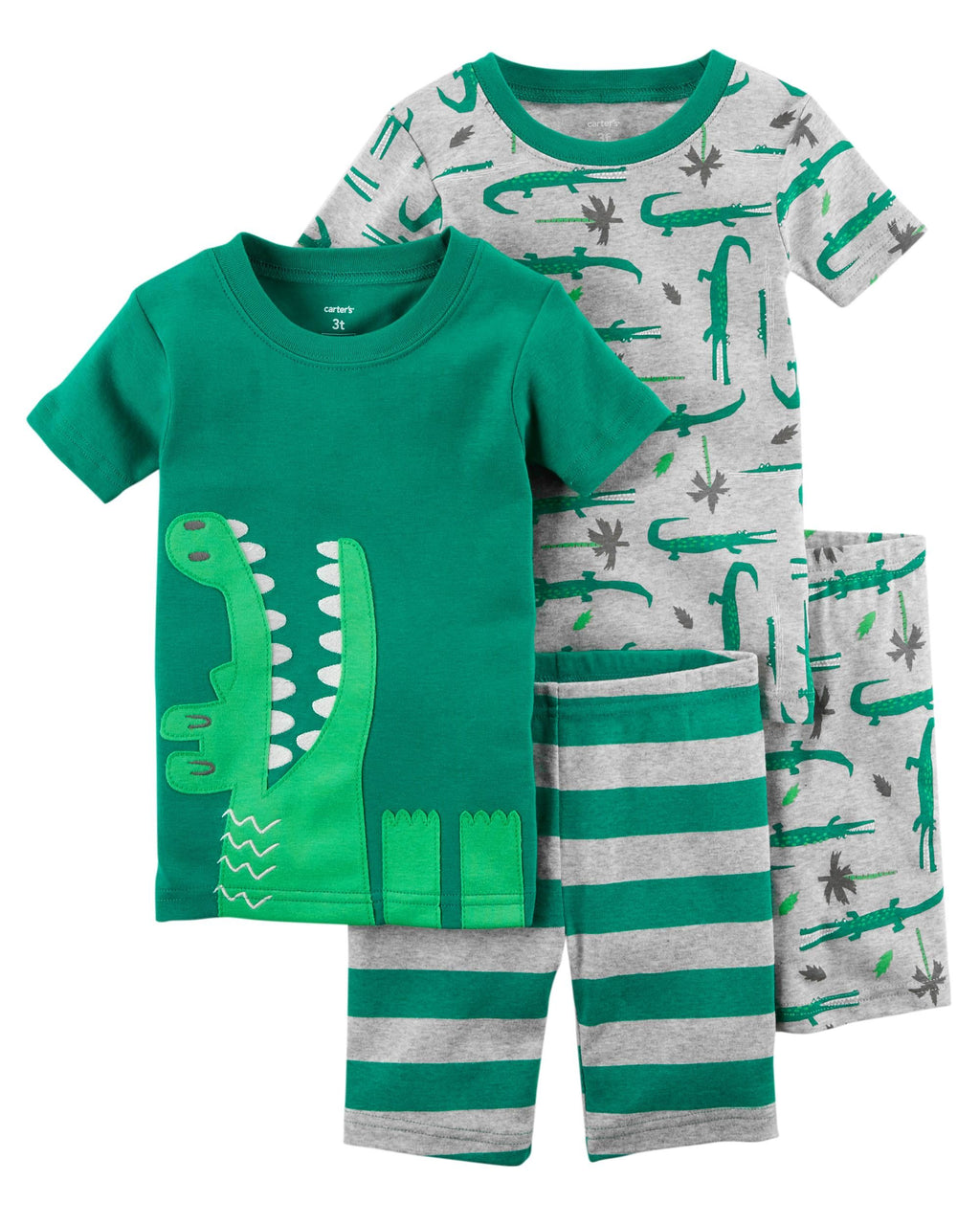 Pack de Pijamas CARTERS 4-Piece Alligator Snug Fit Cotton PJs