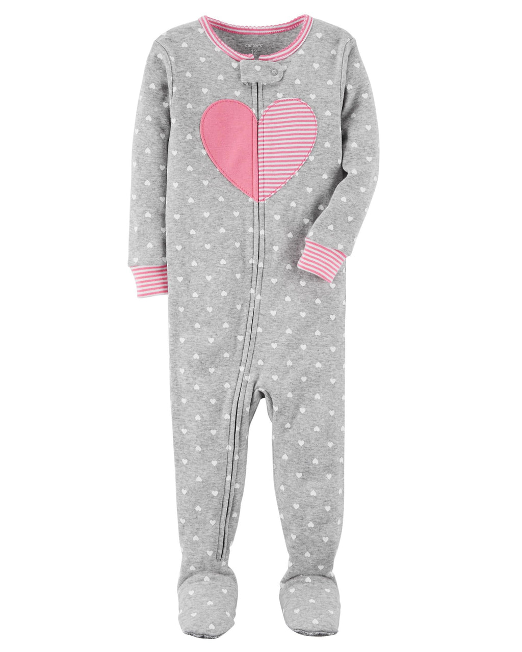 Pijama CARTERS 1-Piece Heart Snug Fit Cotton PJs