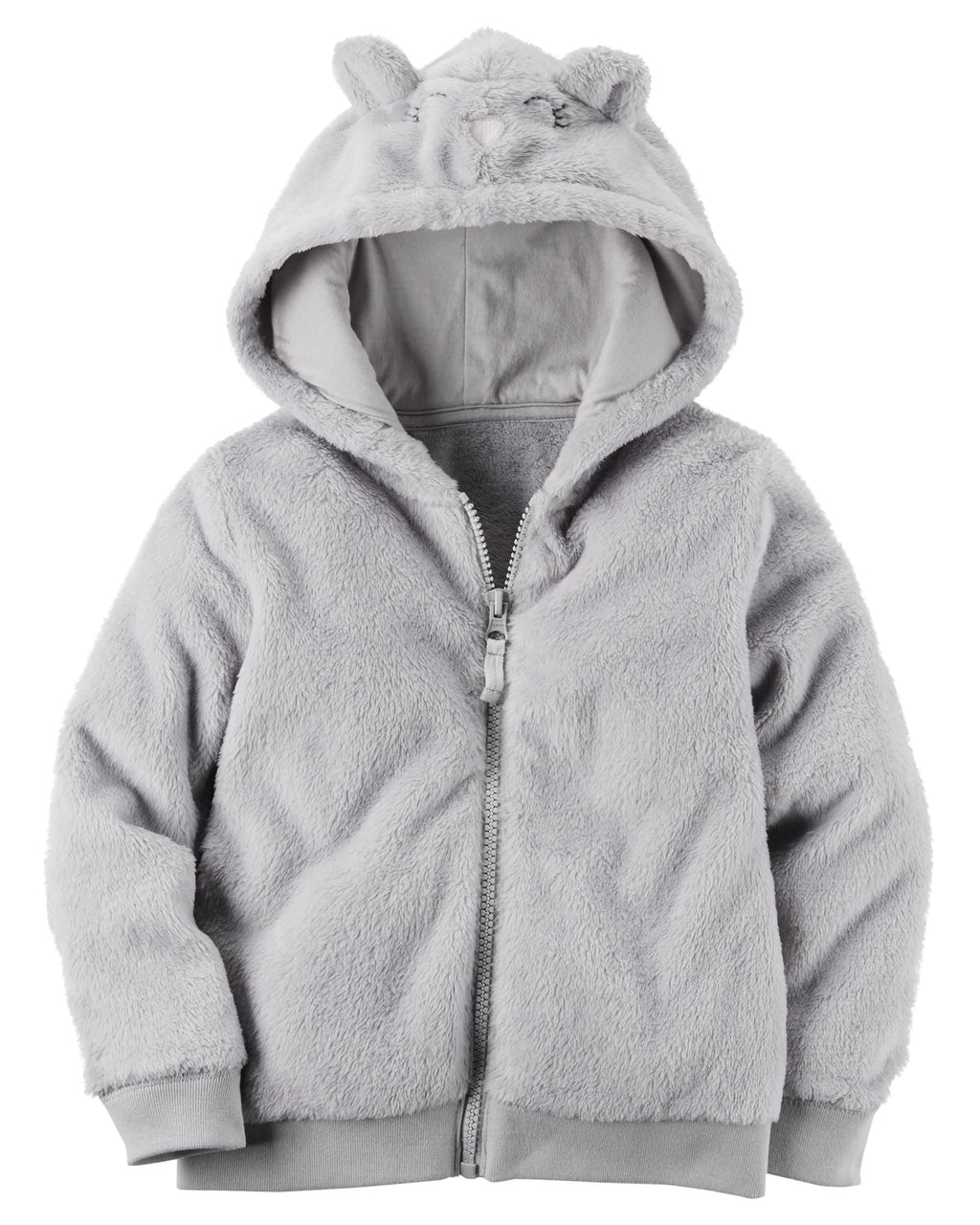 Campera CARTERS Fuzzy Mouse Zip-Up Hoodie