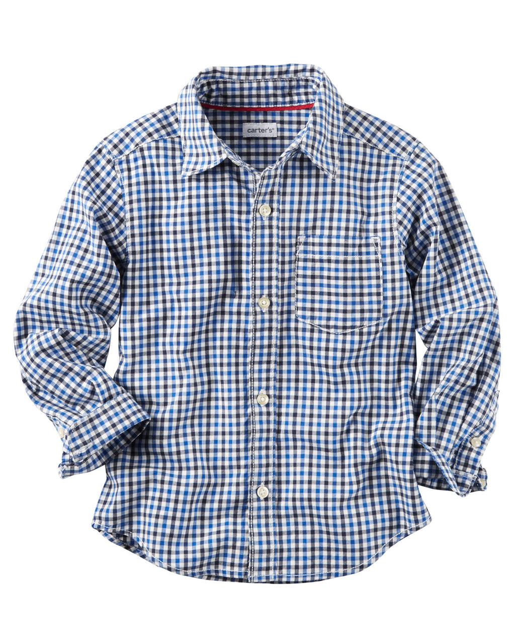 Camisa CARTERS Poplin Checkered Button-Front Shirt