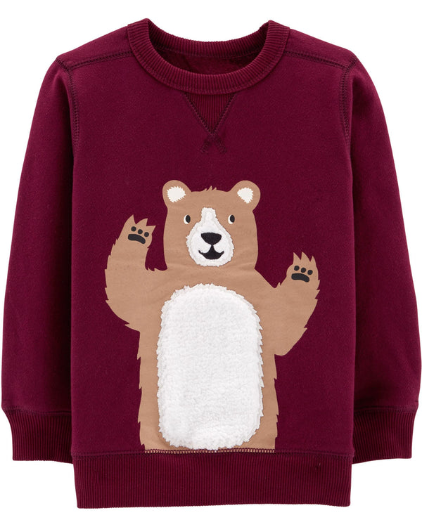 Buzo CARTERS Bear Fleece Sweatshirt ( frisado )
