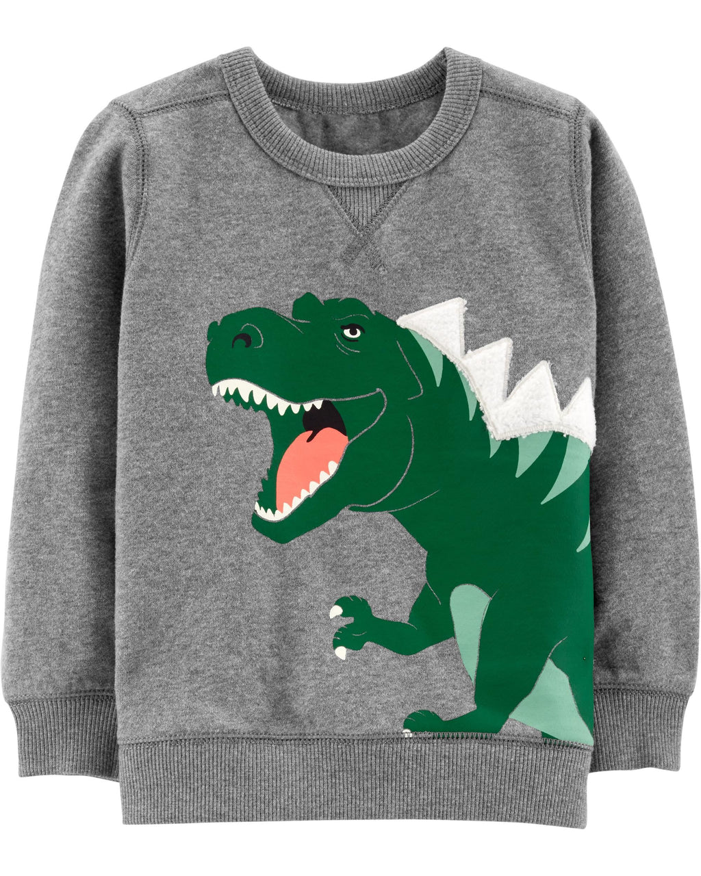 Buzo CARTERS Dinosaur Fleece Sweatshirt( frisado)