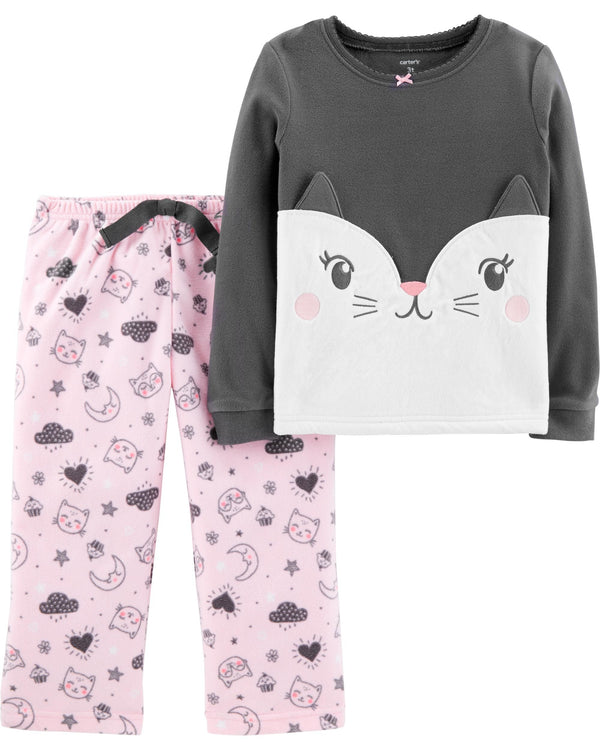 Pijama CARTERS 2-Piece Cat Fleece PJs Micropolar