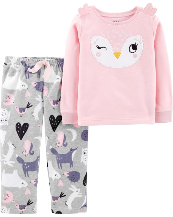 Pijama CARTERS 2-Piece Owl Fleece PJs Micropolar