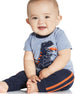 Conjunto CARTERS 2-Piece Dinosaur Graphic Tee & French Terry Jogger Set