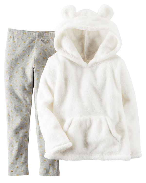 Conjunto CARTERS 2-Piece Sherpa Hoodie & Legging Set