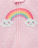 Pijama CARTERS 1-Piece Rainbow Snug Fit Cotton Footie PJs