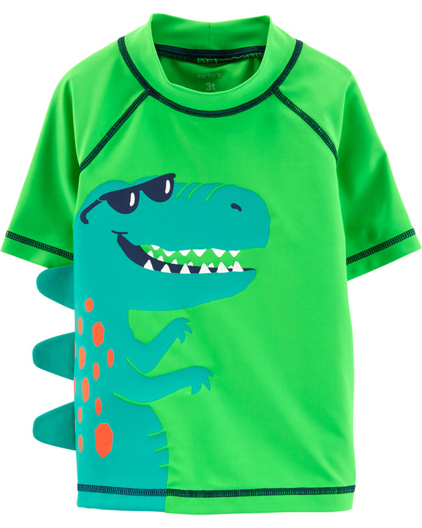 Remera con proteccion UV CARTERS Dinosaur Rashguard