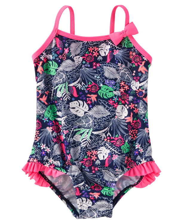 Malla OSHKOSH Tropical Print Swimsuit UPF+50 Protección UV