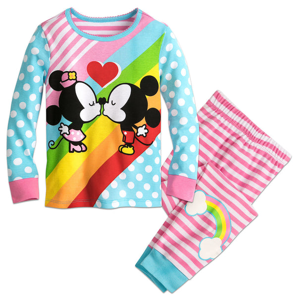 Pijama DISNEY Mickey and Minnie Mouse Kiss PJ PALS for Girls