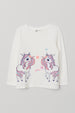 Remera H&M Printed Jersey Top