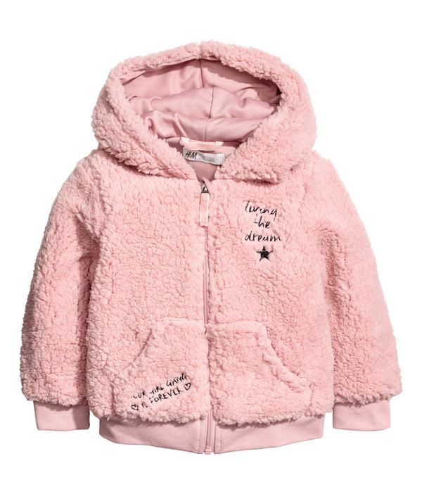 Campera H&M Pile Hooded Jacket