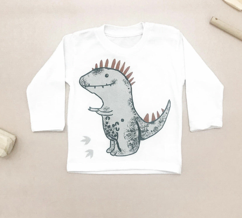 Remera mangas largas Dino Crayón