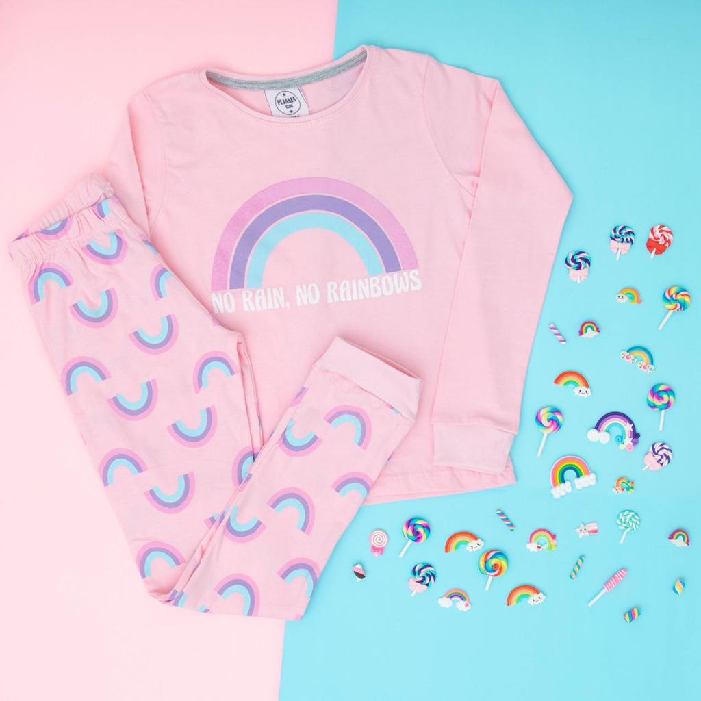 Pijama 2 piezas 100% algodón hipoalergénico Modelo Rainbow