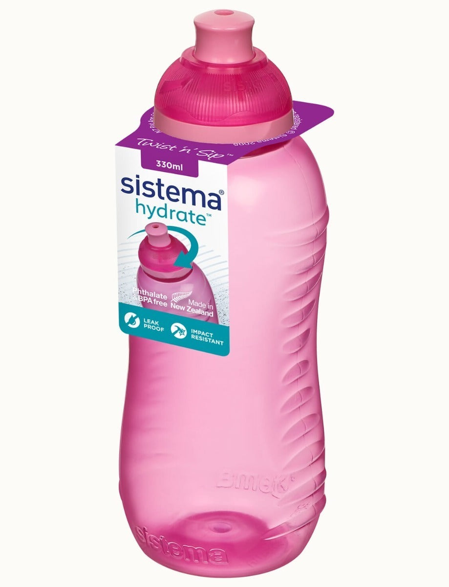 Vaso Botella Sistema Squeeze Sip 460 ml Rosa