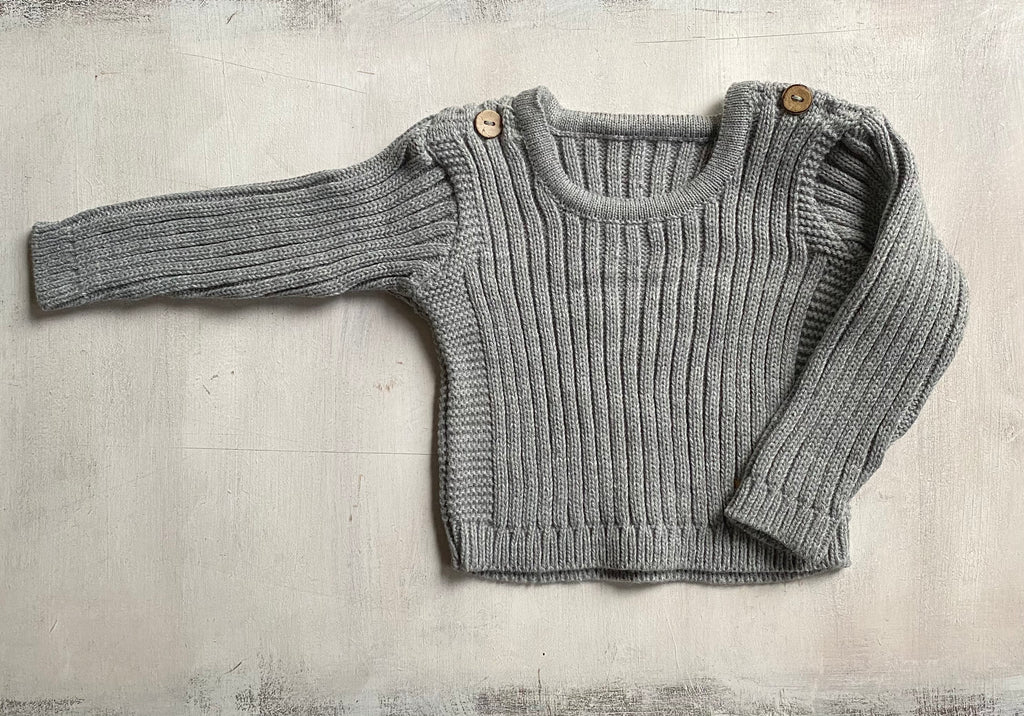 Sweater tejido Hipoalergénico Gris