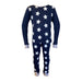 Pijama de 2 piezas de algodón Modelo Star Azul Marino