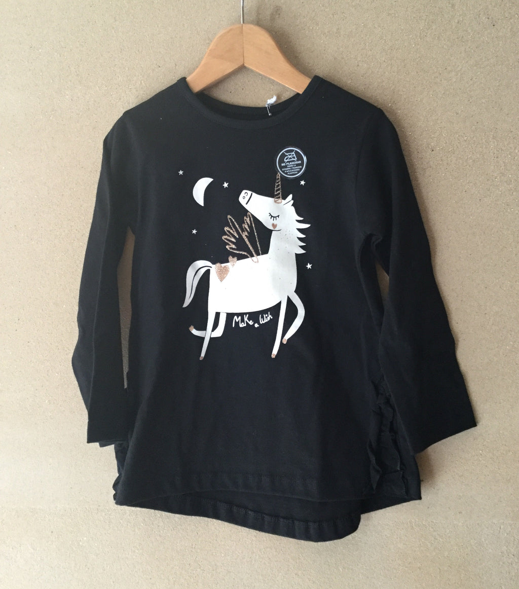 Remera Unicornio Glitter mangas largas Crayón