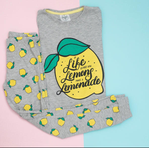 Pijama 2 piezas 100% algodón hipoalergénico Modelo Lemon