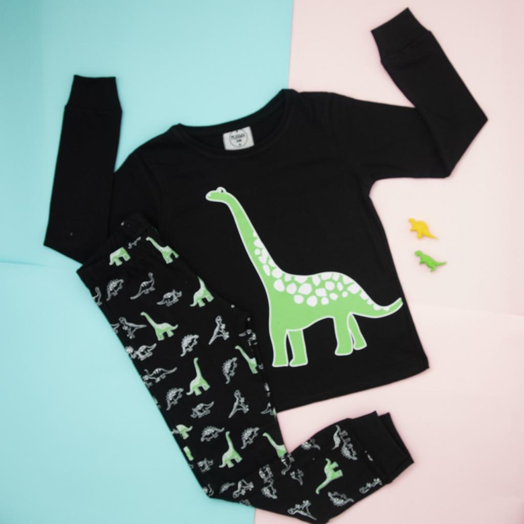 Pijama 2 piezas 100% algodón hipoalergénico Modelo Dinosaurio