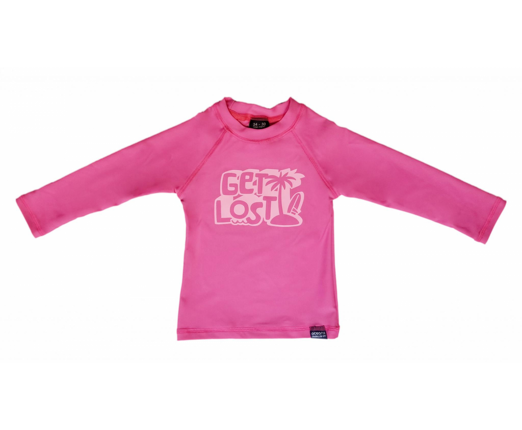 Remera mangas largas  con Protección UV Ocean 5 - fucsia claro